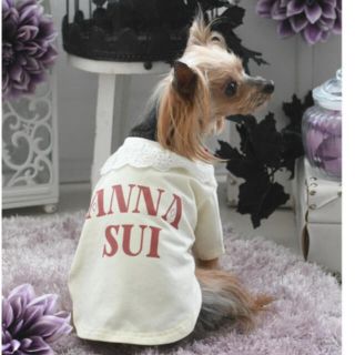 アナスイ(ANNA SUI)のANNA SUI  アナスイ　XS 襟付きロゴTシャツ(犬)