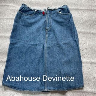 アバハウスドゥヴィネット(Abahouse Devinette)の古着Abahouse Devinette  デニムスカート(ひざ丈スカート)