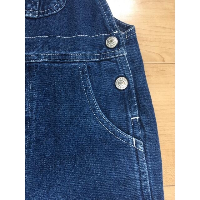 daddy oh daddy(ダディオーダディー)のデニム オーバーオール 110cm サロペット　used キッズ/ベビー/マタニティのキッズ服男の子用(90cm~)(パンツ/スパッツ)の商品写真