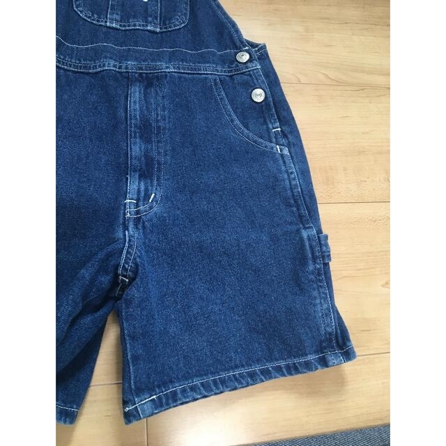 daddy oh daddy(ダディオーダディー)のデニム オーバーオール 110cm サロペット　used キッズ/ベビー/マタニティのキッズ服男の子用(90cm~)(パンツ/スパッツ)の商品写真