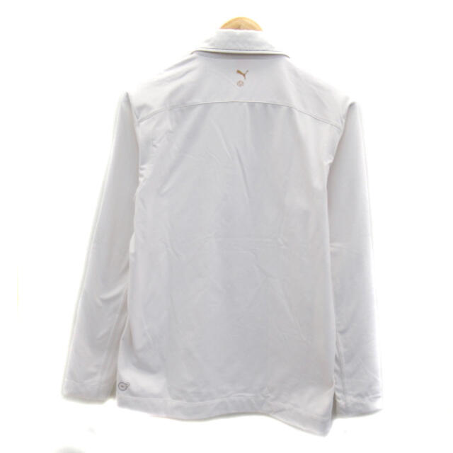 PUMA(プーマ)のプーマ カットソー シャツ 長袖 ロゴ ブロックチェック柄 M 白 ホワイト メンズのトップス(シャツ)の商品写真