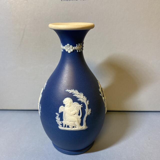 ホワイトブラウン 希少 限定品 ウェッジウッド ジャスパー 花瓶