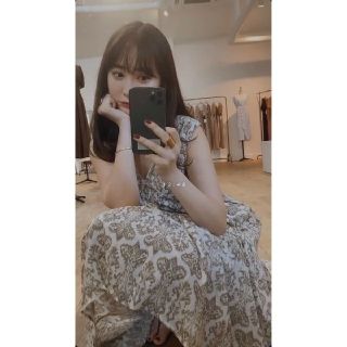 ハーリップトゥ(Her lip to)のherliptoDamask Cotton Midi Dress(ロングワンピース/マキシワンピース)