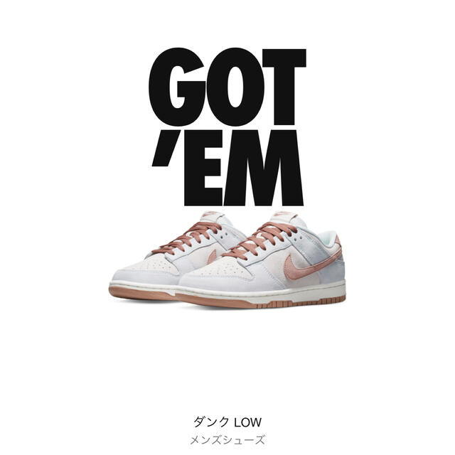 Nike Dunk Low Fossil Rose ナイキ ダンク 29cm靴/シューズ