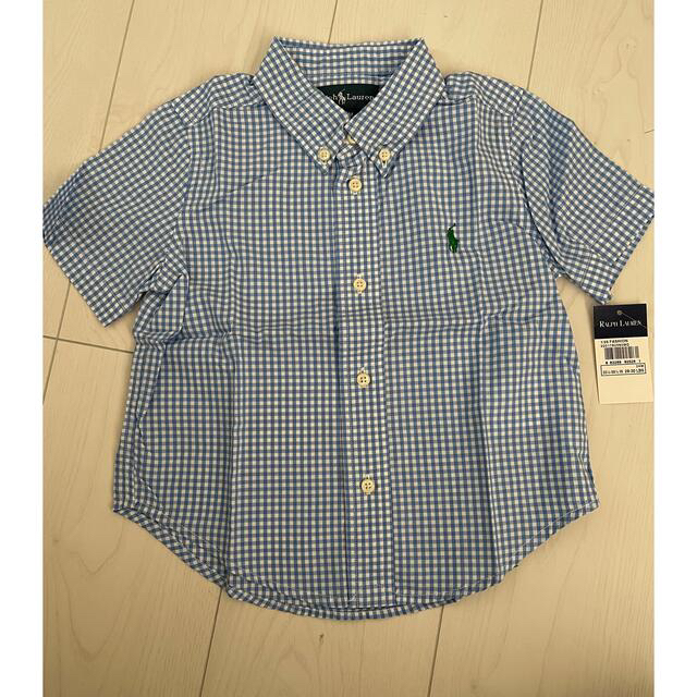 POLO RALPH LAUREN(ポロラルフローレン)の専用です！【新品】ラルフローレン　ギンガムチェックシャツ　90 キッズ/ベビー/マタニティのキッズ服男の子用(90cm~)(ブラウス)の商品写真