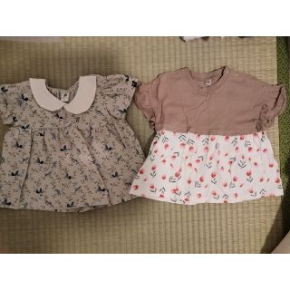 夏服 半袖トップス 80サイズ 女の子(Ｔシャツ)