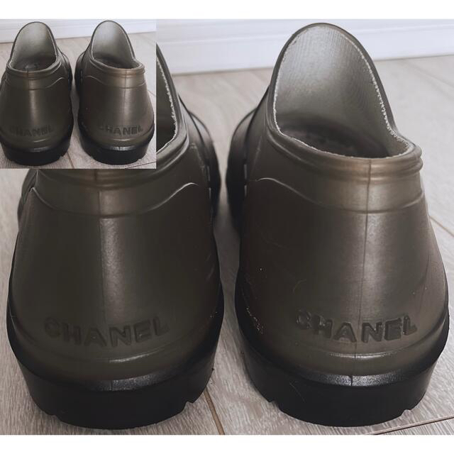 CHANEL(シャネル)の最終お値下げシャネル CHANEL ラバーシューズ  レインブーツ♪  雨の日に レディースの靴/シューズ(ブーツ)の商品写真