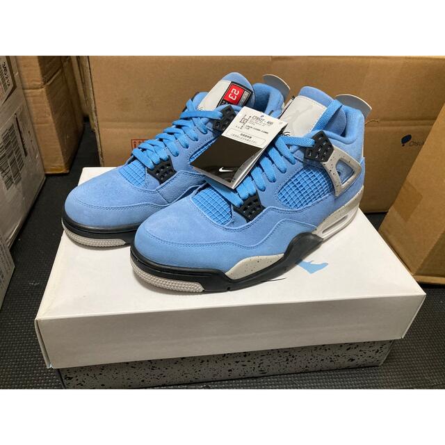 新品 AIR JORDAN 4 RETRO University BLUE 28 3