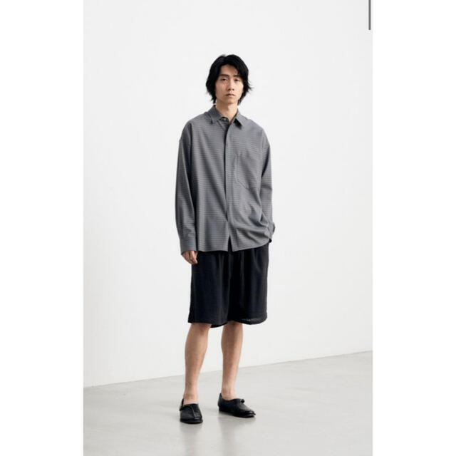 (lidnm) Super130s WINDOW CHECK SHIRT (M)