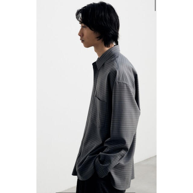 (lidnm) Super130s WINDOW CHECK SHIRT (M) 1