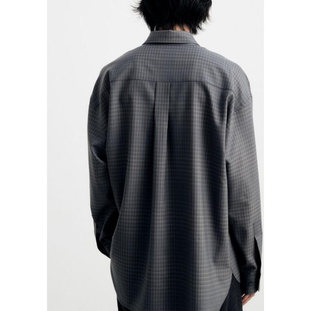 (lidnm) Super130s WINDOW CHECK SHIRT (M) 2