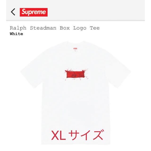 専用Supreme Ralph Steadman Box Logo TeeWhiteSIZE