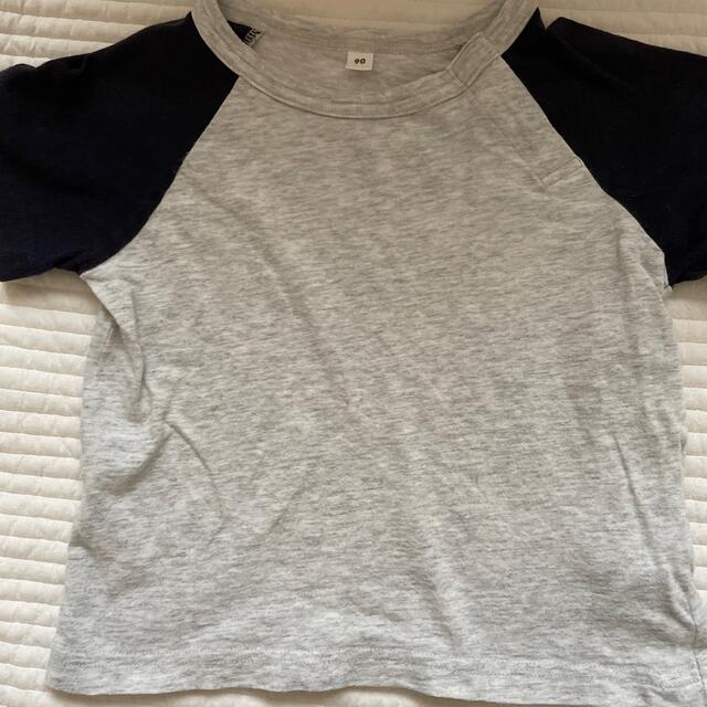 MUJI (無印良品)(ムジルシリョウヒン)の無印良品　Tシャツ2点セット90サイズ　ハーフパンツ　80サイズ キッズ/ベビー/マタニティのキッズ服男の子用(90cm~)(Tシャツ/カットソー)の商品写真