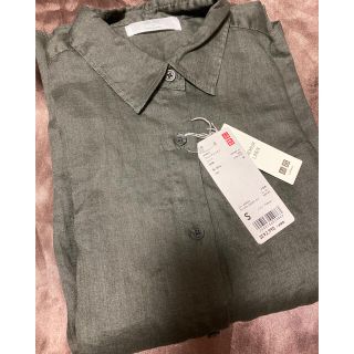 ユニクロ(UNIQLO)のユニクロ　プレミアムリネンシャツ　長袖(シャツ/ブラウス(長袖/七分))