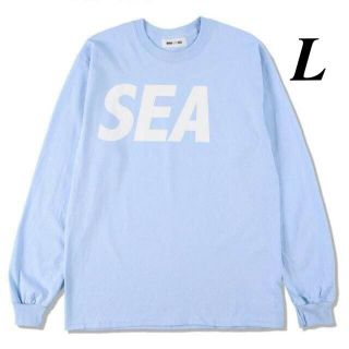 ウィンダンシー(WIND AND SEA)のWIND AND SEA  L/S T-SHIRT  SAX-WHITE  L(Tシャツ/カットソー(七分/長袖))