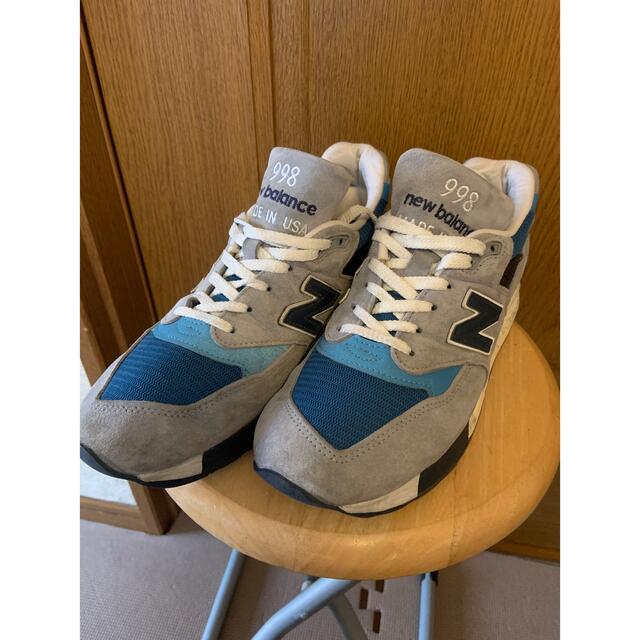 New Balance(ニューバランス)のニューバランス M998 MD GRAY/BLUE   made in USA メンズの靴/シューズ(スニーカー)の商品写真