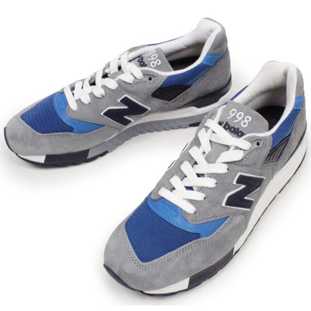 New Balance(ニューバランス)のニューバランス M998 MD GRAY/BLUE   made in USA メンズの靴/シューズ(スニーカー)の商品写真