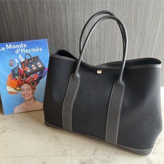 エルメス(Hermes)のほぼ未使用✨HERMES✨ガーデンパーティー　PM ブラック(トートバッグ)