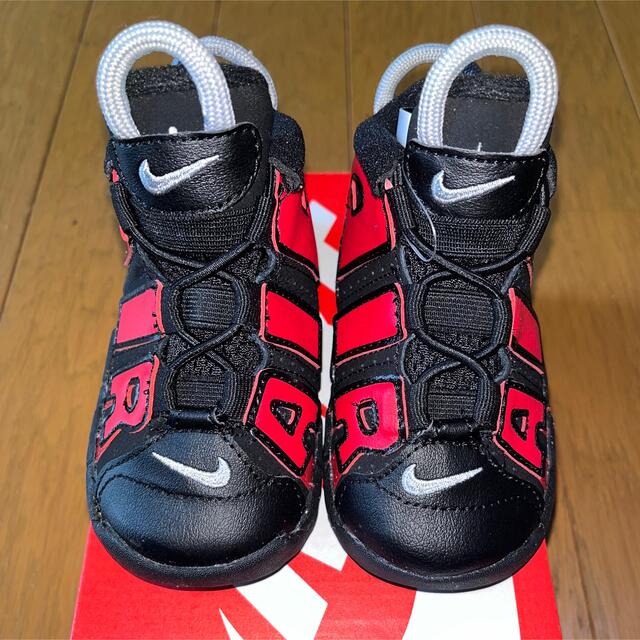 12cm NIKE TD AIR MORE UPTEMPO BLACK RED