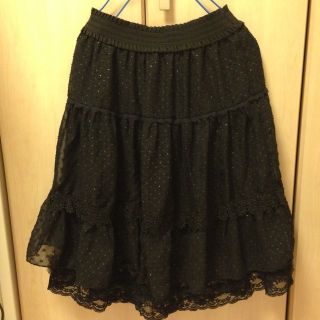 アクシーズファム(axes femme)のaxes femme 黒スカート♡(ひざ丈スカート)