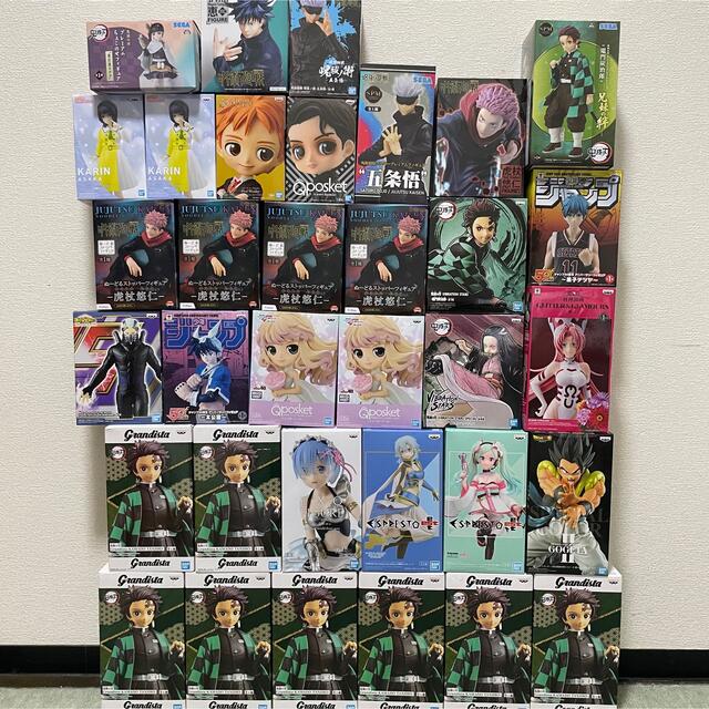 34体 未開封 フィギュア まとめ売り 鬼滅の刃 呪術廻戦 ドラゴンボール