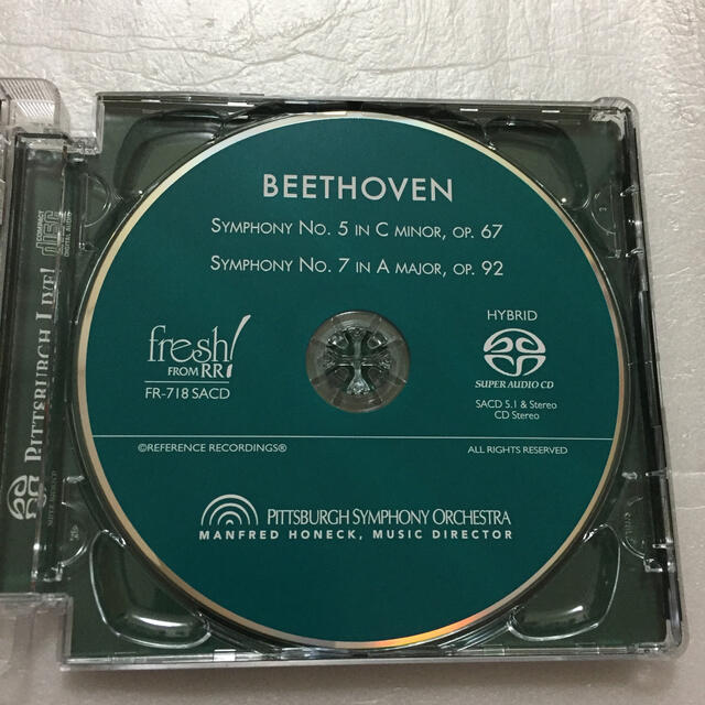 交響曲第5番『運命』、第7番　マンフレート・ホーネック&ピッツバーグ交響楽団 エンタメ/ホビーのCD(クラシック)の商品写真