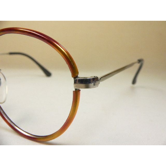 サンプラチナ製 セル巻 ヴィンテージ 眼鏡 フレーム メタルボストン 4