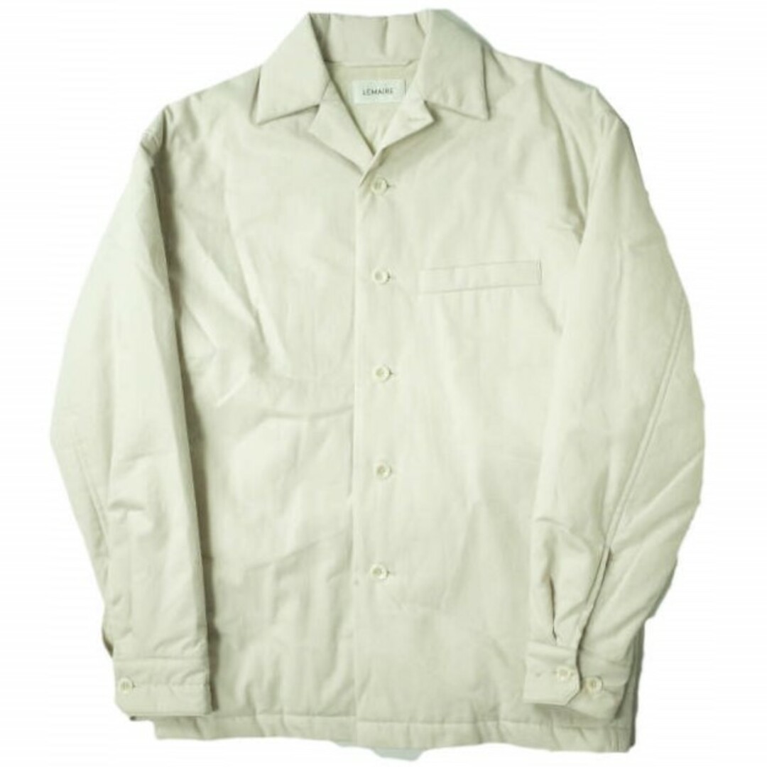 LEMAIRE ルメール 21AW WADDED OVERSHIRT コットンギャバジン シャツジャケット M213 OW185 LF641 46 ALMOND MILK 長袖 開襟 トップス【新古品】【LEMAIRE】