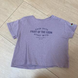 フルーツオブザルーム　バースデー　Tシャツ　くすみ　ピンク　90(Tシャツ/カットソー)