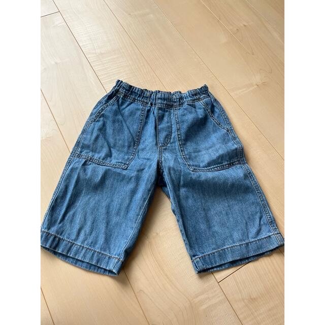 GU パンツ デニム ジーパン ハーフパンツ キッズ/ベビー/マタニティのキッズ服男の子用(90cm~)(パンツ/スパッツ)の商品写真