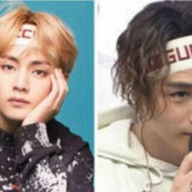 BTS テテ 登坂広臣 着用 GUCCI エラスティック ヘアバンド M▲