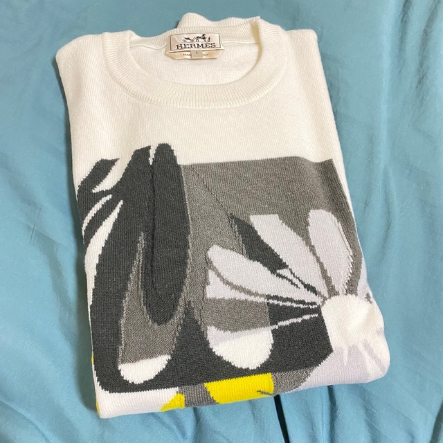 初回限定】 Hermes - エルメス ラウンドネックニット カシミア パズル