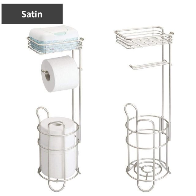 トイレットペーパーホルダー 収納 棚 トイレ Toilet/Satin 1