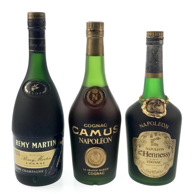 3本 REMY MARTIN CAMUS Hennessy コニャック