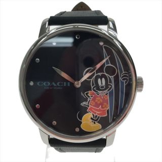 コーチ COACH ディズニー 限定 サーフミッキー腕時計/黒