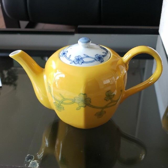 香蘭社 - たち吉 黄地草文 茶器揃 急須湯呑み5客セットの通販 by