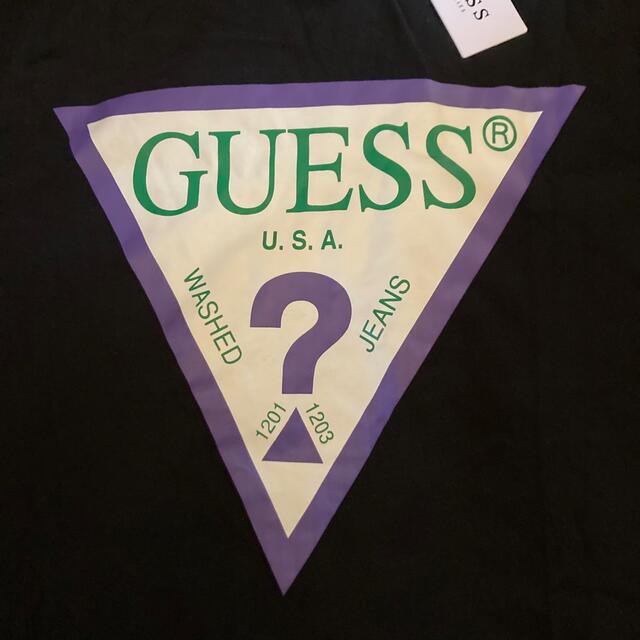 GUESS(ゲス)の新品 レアカラー GUESS ゲスTシャツ 黒 緑 紫 XLサイズ ブラック メンズのトップス(Tシャツ/カットソー(半袖/袖なし))の商品写真