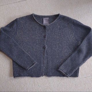 ザラキッズ(ZARA KIDS)のZARA KIDS カーディガン ラメブラック(カーディガン)