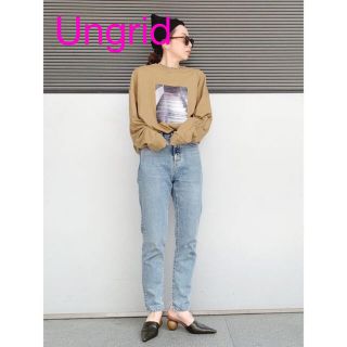 アングリッド(Ungrid)のアングリッド フォトプリントロングスリーブTee ロンT Ungrid(Tシャツ(長袖/七分))