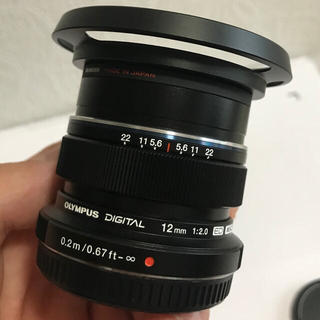 OLYMPUS(オリンパス)のOLYMPUS M.ZUIKO DIGITAL ED 12mm F2.0  美品 スマホ/家電/カメラのカメラ(レンズ(単焦点))の商品写真