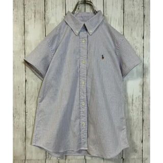 ラルフローレン(Ralph Lauren)のラルフローレン♡ストライプシャツ　160・M(シャツ/ブラウス(半袖/袖なし))