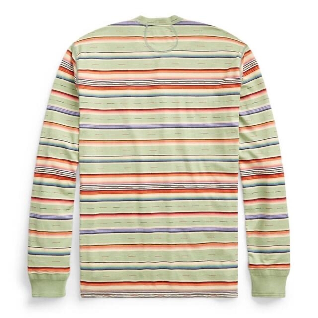 新品*RRL*ジャカード ジャージー ヘンリー シャツ*M* ダブルアールエル