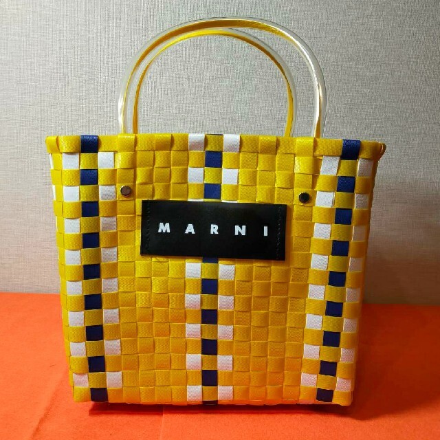 新品】 マルニ MARNI トートバッグ カゴバッグ フラワーカフェ