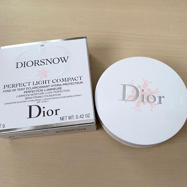 【美品】Dior スノーパーフェクトライトコンパクトファンデーション3N