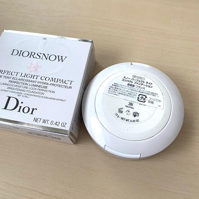 【美品】Dior スノーパーフェクトライトコンパクトファンデーション3N