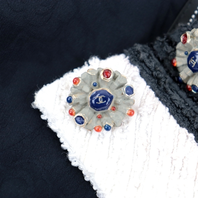 シャネル 14SS ランウェイ着用 ツイードボレロジャケット 36
