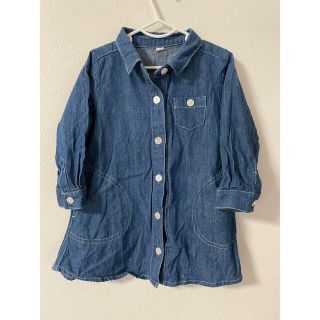 ザラキッズ(ZARA KIDS)のデニムワンピース　90サイズ(ワンピース)