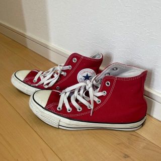 コンバース(CONVERSE)のCONVERSE 赤　ハイカット(スニーカー)