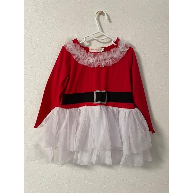 ZARA KIDS(ザラキッズ)のクリスマスワンピース　サイズ100 キッズ/ベビー/マタニティのキッズ服女の子用(90cm~)(ワンピース)の商品写真