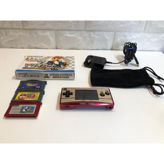 ニンテンドウ(任天堂)の【美品】ゲームボーイミクロ おまけ付き GAME BOY micro(携帯用ゲーム機本体)